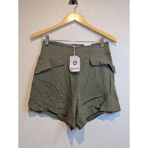 Mayoral‎ Olive Green Shorts High Waist Pockets Casual Girl's Size 16 0226